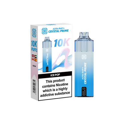 Crystal Prime Aura Bar 10K Prefilled Vape Kit - Ice Pop image