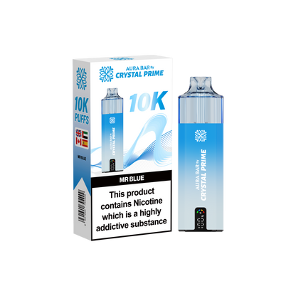 Crystal Prime Aura Bar 10K Prefilled Vape Kit - Mr Blue image