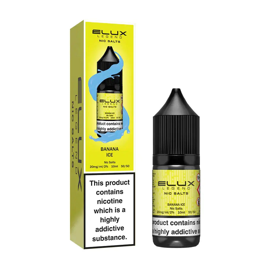 Elux Legend Nic Salts 10ml - 10MG - Banana Ice image