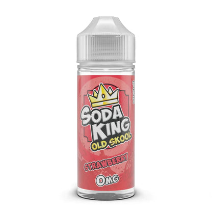 Soda King Old Skool 100ml E-Liquid Shortfill  70/30 VG/PG - Strawberry image