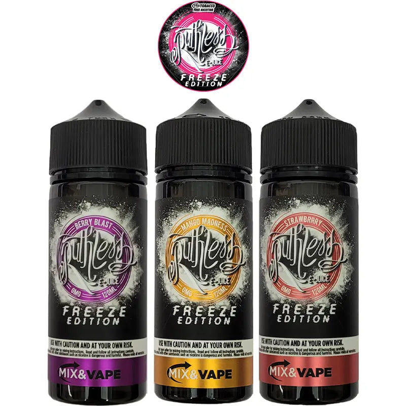 Ruthless Freeze Edition 100ml Shortfill E-liquids  70/30 VG/PG image 0