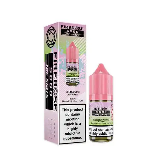 Elux Firerose 5000 Nic Salts 10ml - 10MG - Bubblegum Airways image