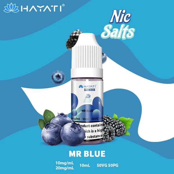 Hayati Pro Max Nic Salts 10ml - 10MG - Mr Blue image
