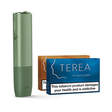 IQOS ILUMA ONE Starter Kit | Moss Green | Free (2 Pack) of TEREA Sticks image 0