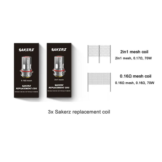 HorizonTech SAKERZ Replacement Coil 3pcs/Pack image 0