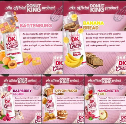 Donut King Cakes 100ml Shortfill Eliquid  70/30 VG/PG image 4