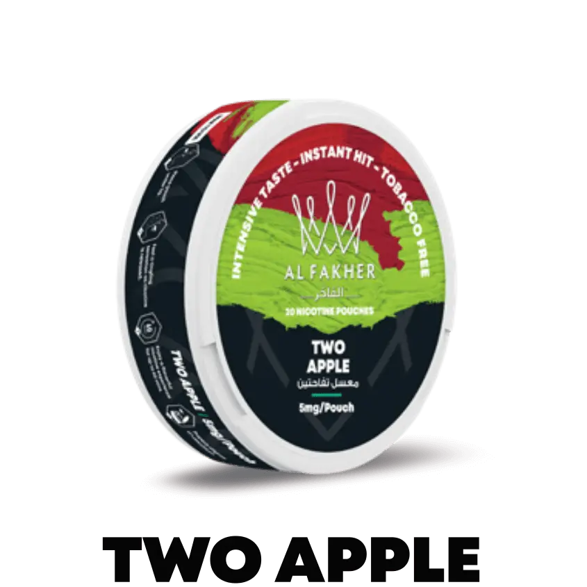 Al Fakher (UAE) Nicotine Pouch 20mg 20pcs/pack - Two Apples image