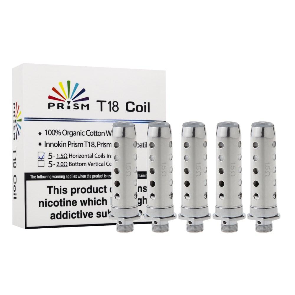 INNOKIN 1.5 ohm Endura T18 / T22 Coils For Innokin Prism Tank - Pack of 5 image 0