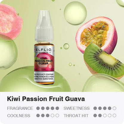ELFLIQ Nic Salts by Elf Bar 10ml - 20MG - Kiwi Passion Fruit Guava image