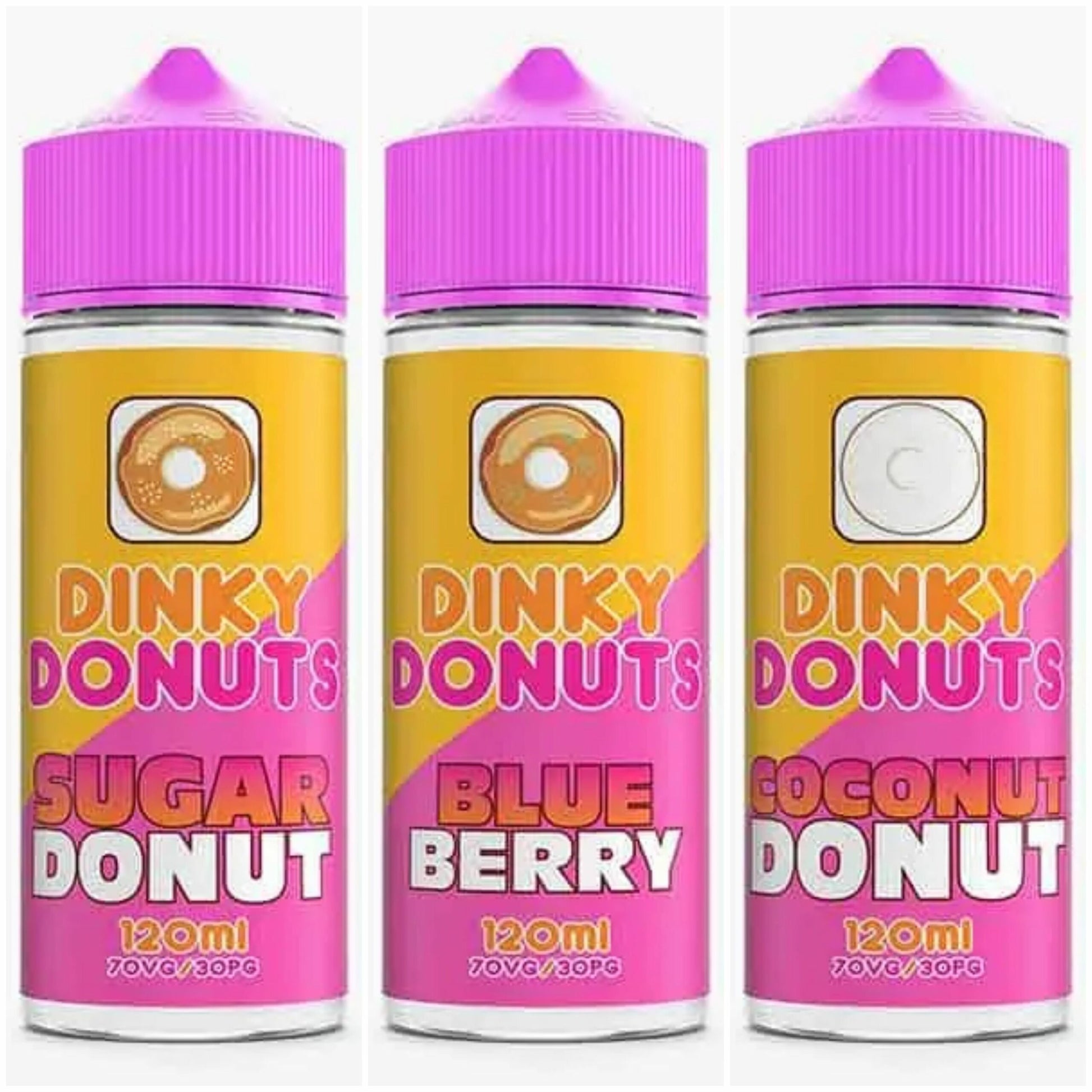 Dinky Donuts Range 100ml Shortfill  70/30 VG/PG image 0