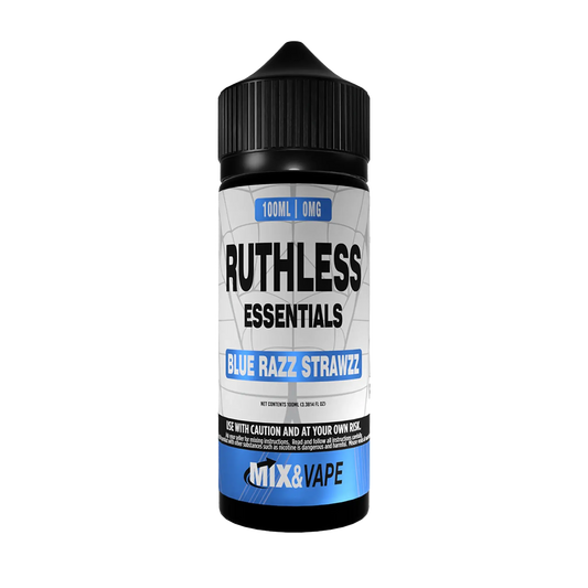 Ruthless Essentials 100ml Shortfill E-Liquid | 60VG/40PG - Blue Razz Strawzz image