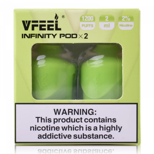 VFEEL Infinity 1007 Prefilled Pods | 20mg 2-pods/pack £3.99 - Cool Mint image