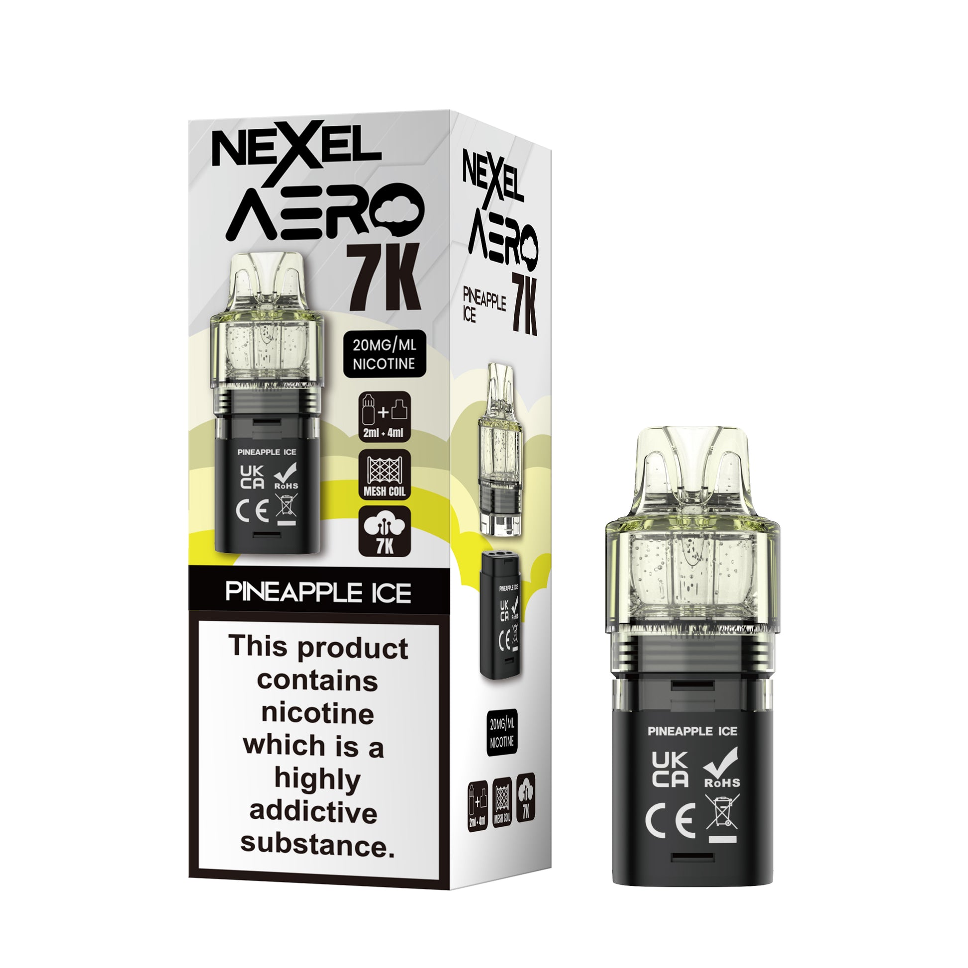 Nexel Aero 7000 Replacement Prefilled Pod - Pineapple Ice image