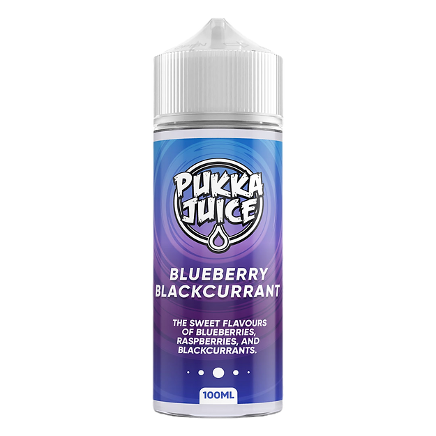 Pukka Juice 100ml E-Liquid Shortfill 70/30 VG/PG - Blueberry Blackcurrant image