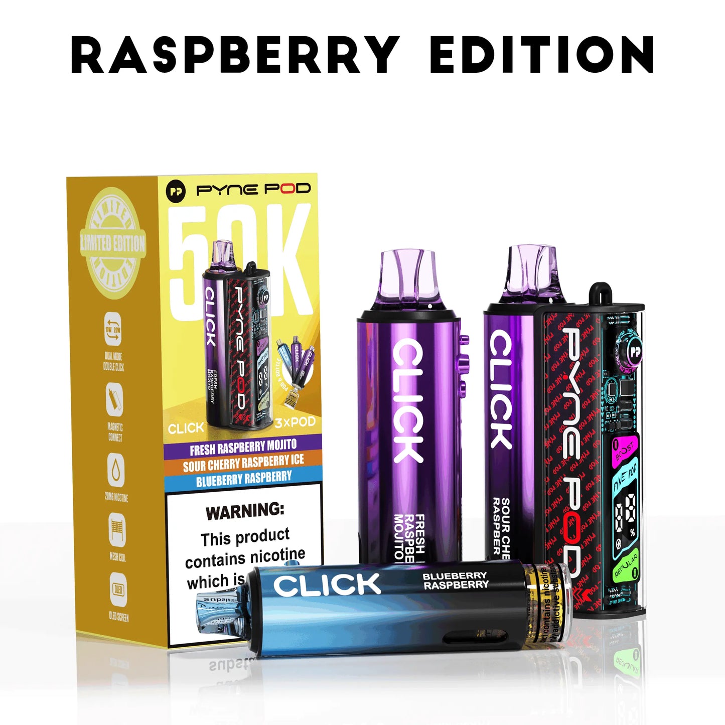 Pyne Pod Click 50K Prefilled Pod Kit Pyne Pod
