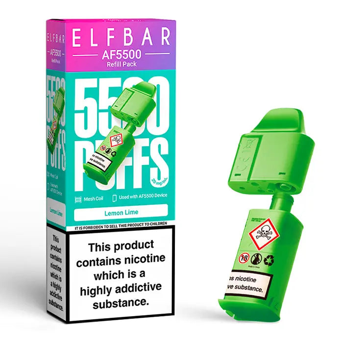 Elf Bar AF5500 Prefilled Pods - Lemon Lime image