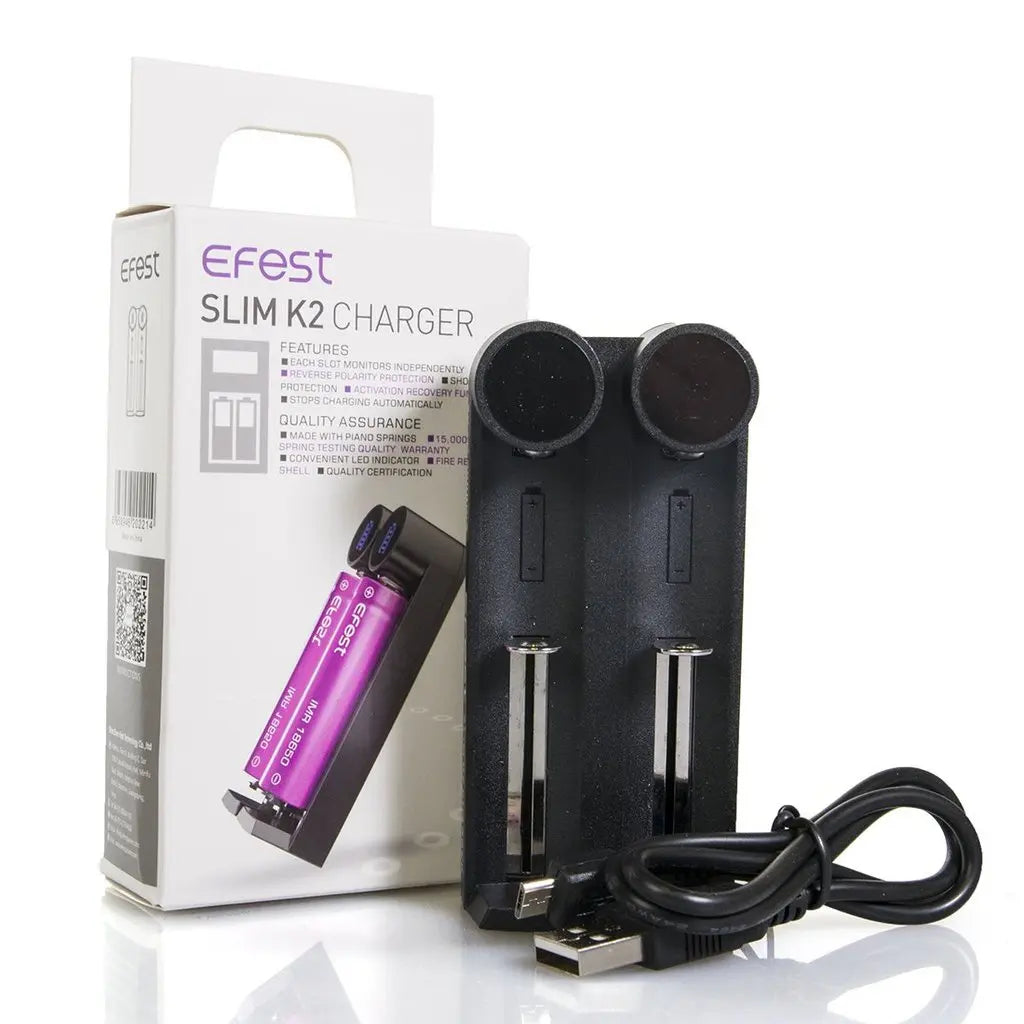 Efest Slim K2 Dual Bay USB Battery Charger image 0
