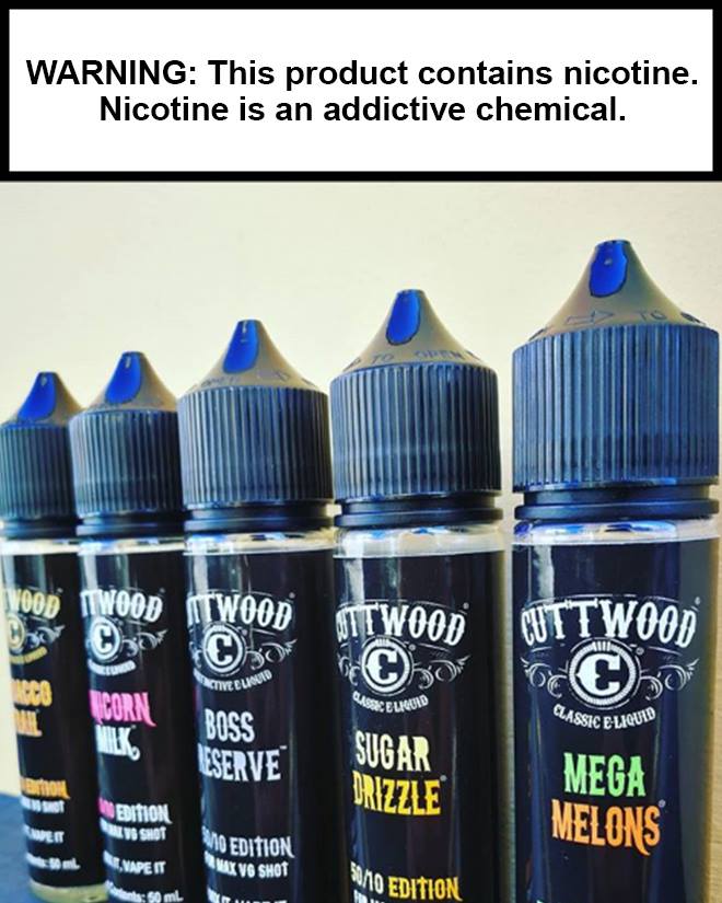 Cuttwood 180ml Shortfill Eliquid - BIG JUGGERNAUT BOTTLE  70/30 VG/PG image 2