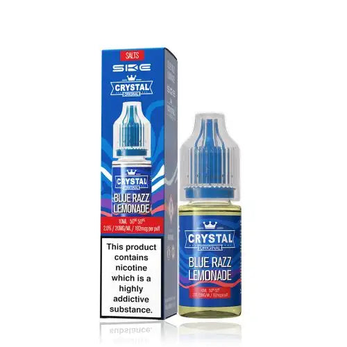 SKE Crystal Original V2 Nic Salts 10ml - 20MG - Blue Razz Lemonade image