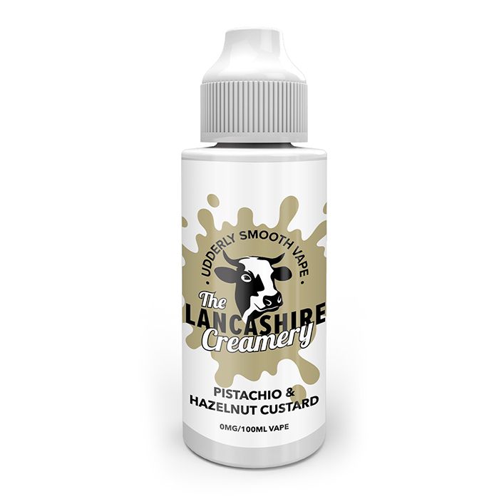 Lancashire Creamery 100ml 70/30 VG/PG E-Liquid Shortfill - Pistachio and Hazelnut Custard image