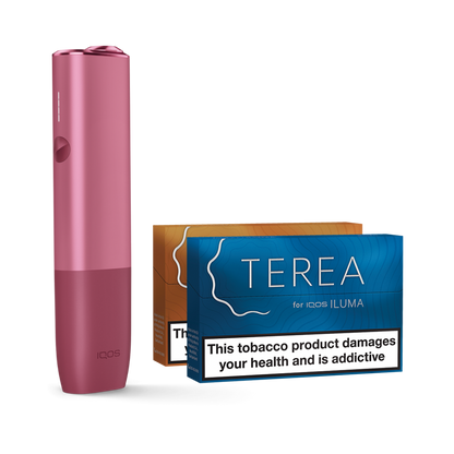 IQOS ILUMA ONE Starter Kit | Sunset Red | Free (2 Pack) of TEREA Sticks image 0