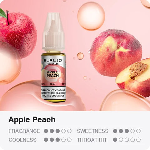 ELFLIQ Nic Salts by Elf Bar 10ml - 20MG - Apple Peach image