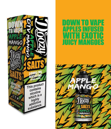 Doozy Nic Salts 10ml - 10MG - Apple Mango image