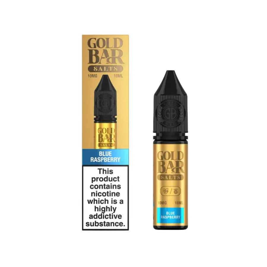 Gold Bar Nic Salts 10ml - 10mg - Blue Raspberry image
