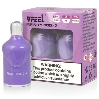 VFEEL Infinity 1007 Rechargeable Pod Vape Kit 500mAh | £4.99 image 3