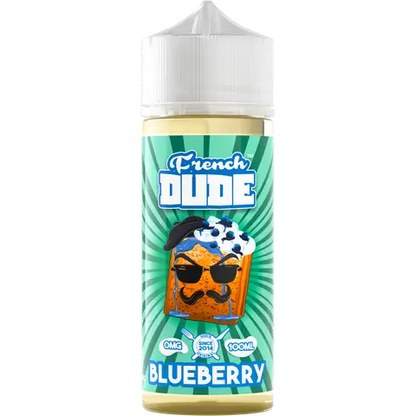French Dude 100ml E-Liquid Shortfill 70/30 VG/PG - Blueberry image