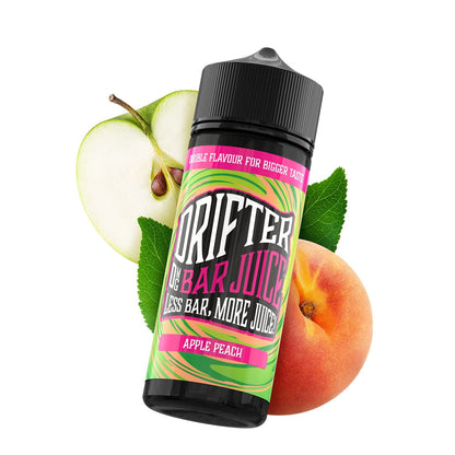 Drifter Bar Juice 100ml E-Liquid Shortfill 50/50 VG/PG - Apple Peach image