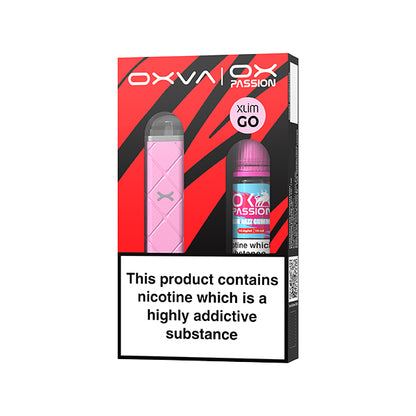 OXVA Xlim Go Pod Kit - Gift Pack (with 10mg Nic Salt) - Pink Kit (Blue Razz Gummy) image