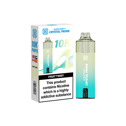 Crystal Prime Aura Bar 10K Prefilled Vape Kit - Fruit Twist image