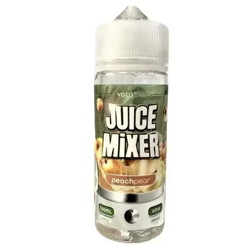 JUICE MIXER E-Liquid 100ml Shortfill 70/30 VG/PG - Peach Pear image