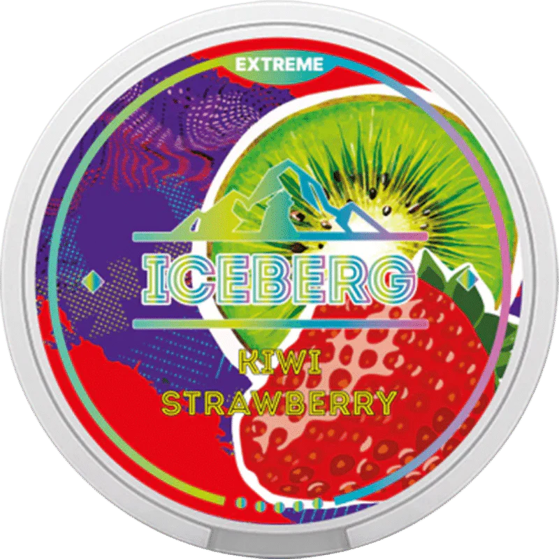 ICEBERG Nicotine Pouches 150mg (Extreme) 20pcs/pack - Kiwi Strawberry image