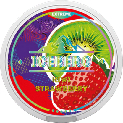 ICEBERG Nicotine Pouches 150mg (Extreme) 20pcs/pack - Kiwi Strawberry image