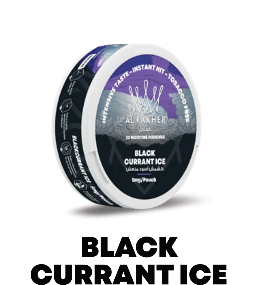 Al Fakher (UAE) Nicotine Pouch 20mg 20pcs/pack - Blackcurrant Ice image