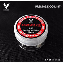 Vaportech Juggernaut Coils|RDA, RTA or RDTA Prebuilt Coils|10 Coils in Pack image 0