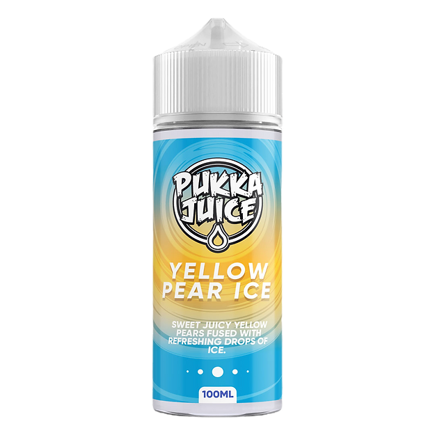 Pukka Juice 100ml E-Liquid Shortfill 70/30 VG/PG - Yellow Pear Ice image