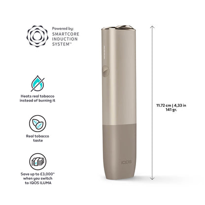 IQOS ILUMA ONE Starter Kit | Pebble Beige | Free (2 Pack) of TEREA Sticks image 1