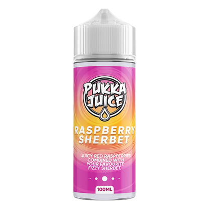 Pukka Juice 100ml E-Liquid Shortfill 70/30 VG/PG - Raspberry Sherbet image