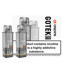 Aspire Gotek X Refillable Pods - 2ml or 4.5ml XL | Mesh 0.8Ω 2pcs/pack image 0