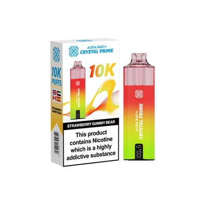 Crystal Prime Aura Bar 10K Prefilled Vape Kit - Strawberry Gummy Bear image