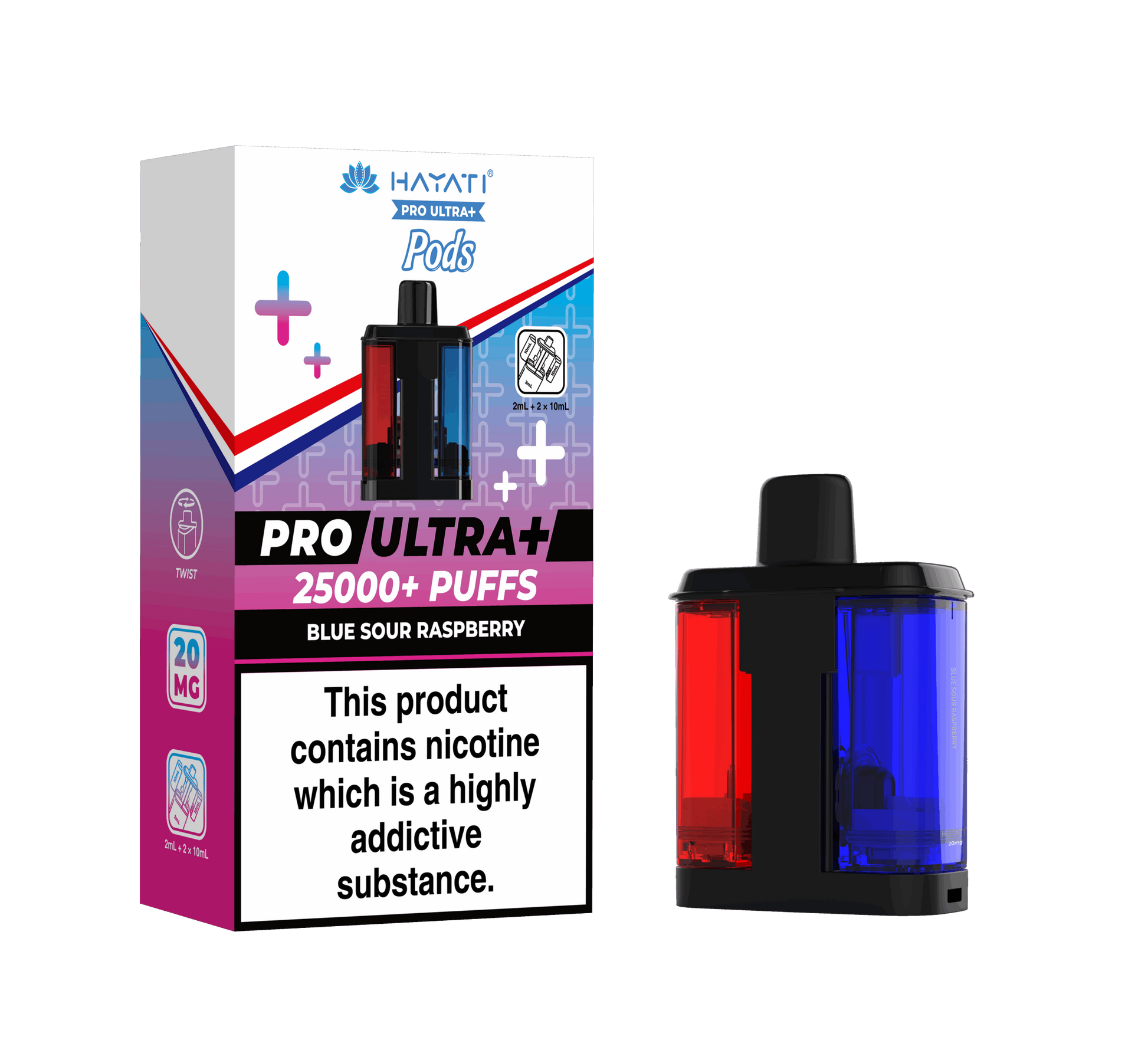 Hayati Pro Ultra Plus 25K Prefilled Pods - Blue Sour Raspberry image