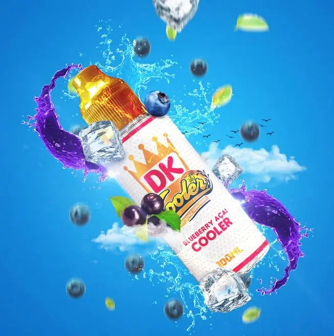 Donut King Cooler 100ml Shortfill E-Liquid  70/30 VG/PG - Blueberry Açai Cooler  image