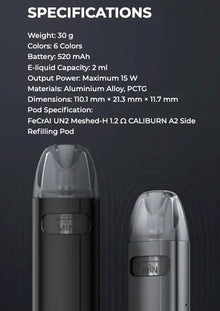 Uwell Caliburn A2S Pod Kit | £9.99 image 1