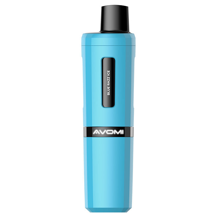 Avomi FLIQ 4-in-1 Prefilled Pod Kit – 2400 Puffs - Blue Razz Ice image
