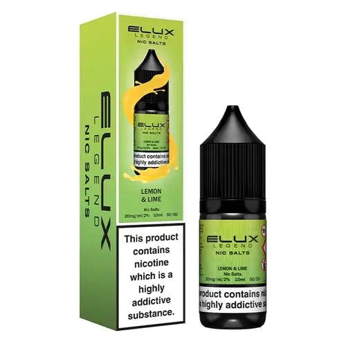 Elux Legend Nic Salts 10ml - 10MG - Lemon and Lime image