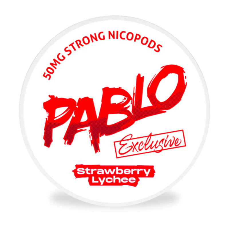 PABLO Nicopods 50mg (Extra Strong) 20pcs/pack - Strawberry Lychee image