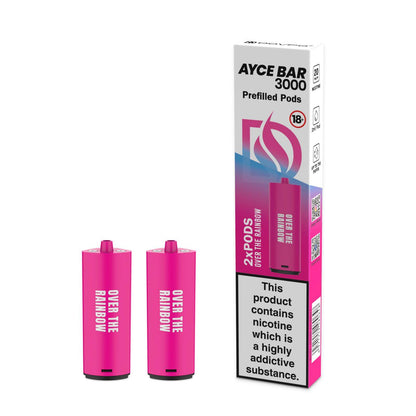 Dovpo Ayce Bar 3000 Prefilled Pods | 20mg 2pcs/pack - Over The Rainbow image